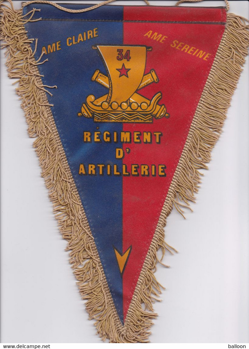 Fanion - 34° Régiment D'Artillerie - Müllheim FFA - Drapeaux