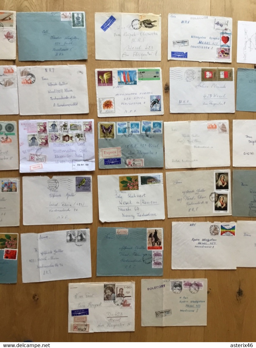 Polen Briefe Postkarten Einschreiben Lot - Autres & Non Classés