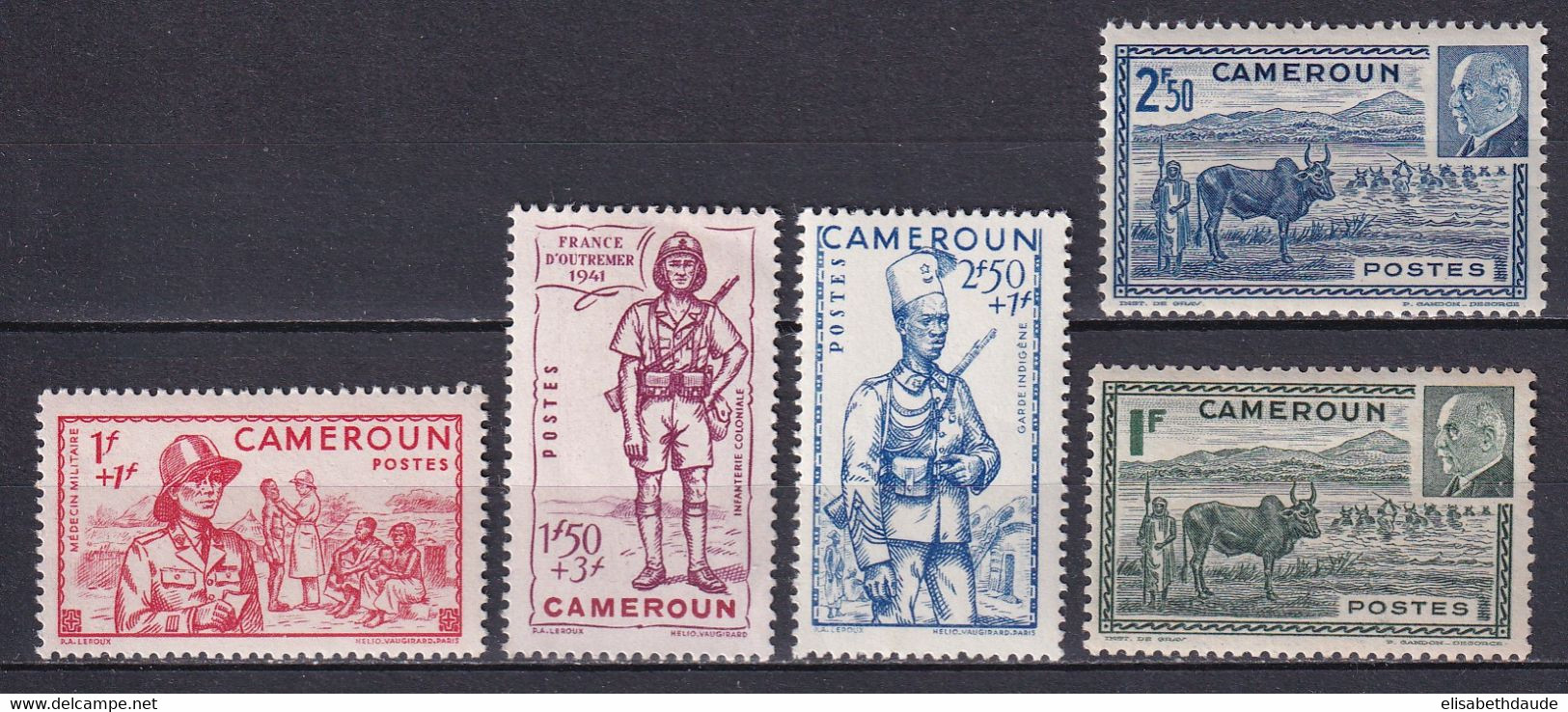 CAMEROUN - YVERT N° 197/201 * MLH - - Unused Stamps