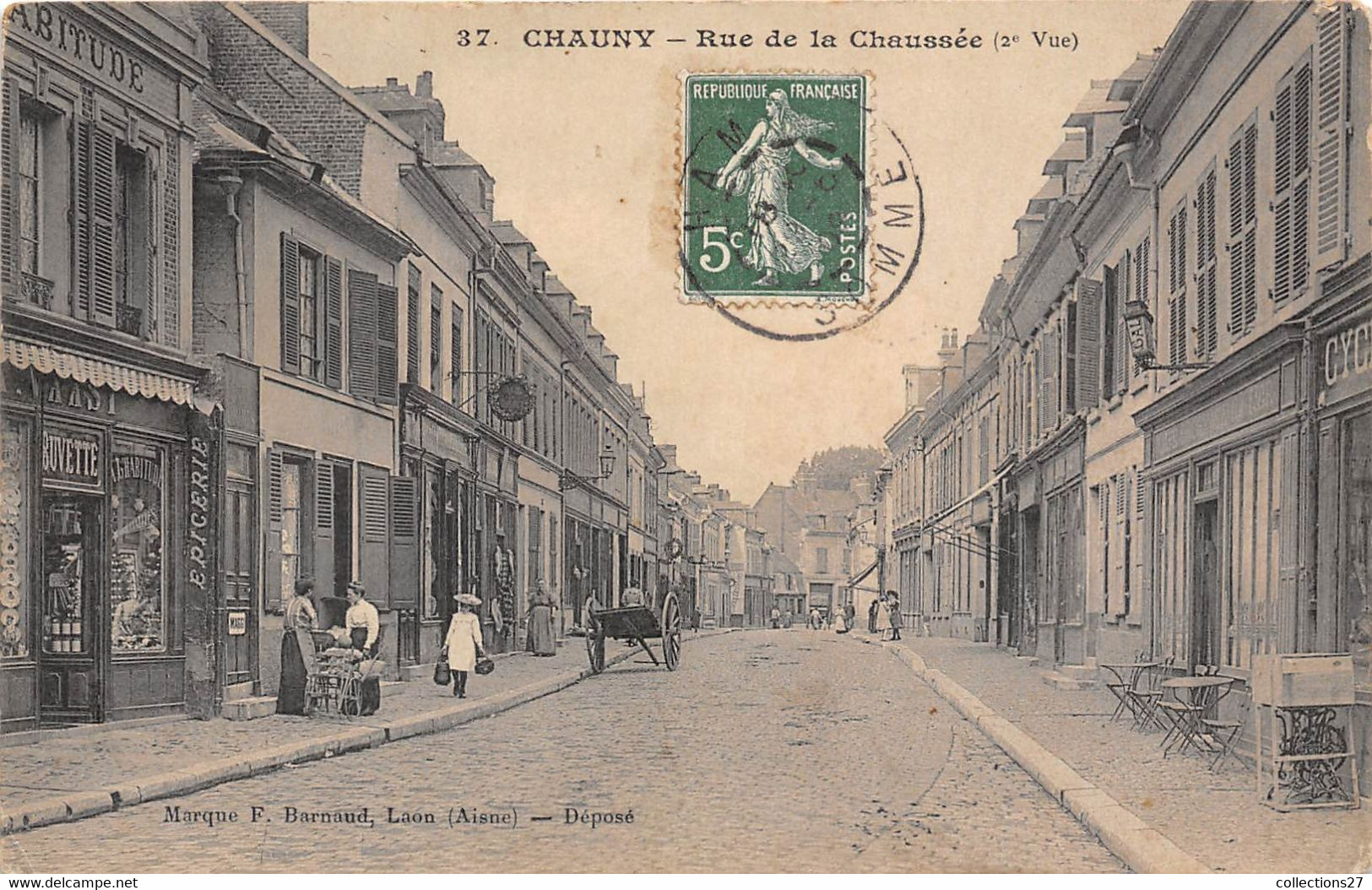 02-CHAUNY- RUE DE LA CHAUSSEE - Chauny