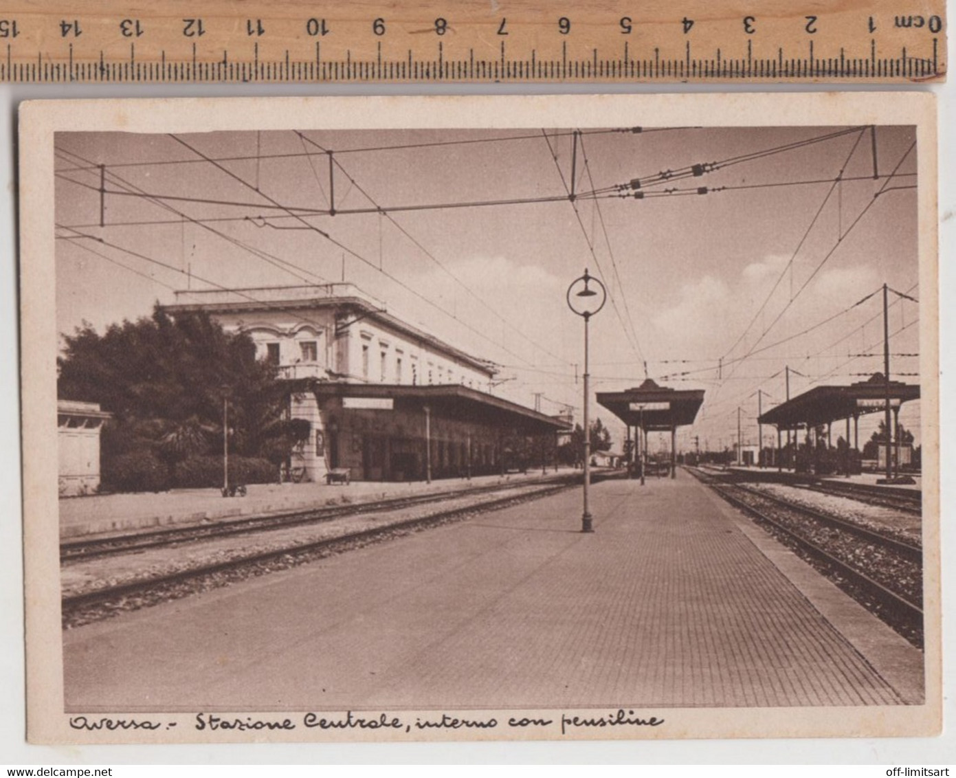 AVERSA , Stazione Centrale, Interno Con Pensiline - Cartolina - Ed. Salvatore Sorriento - Aversa