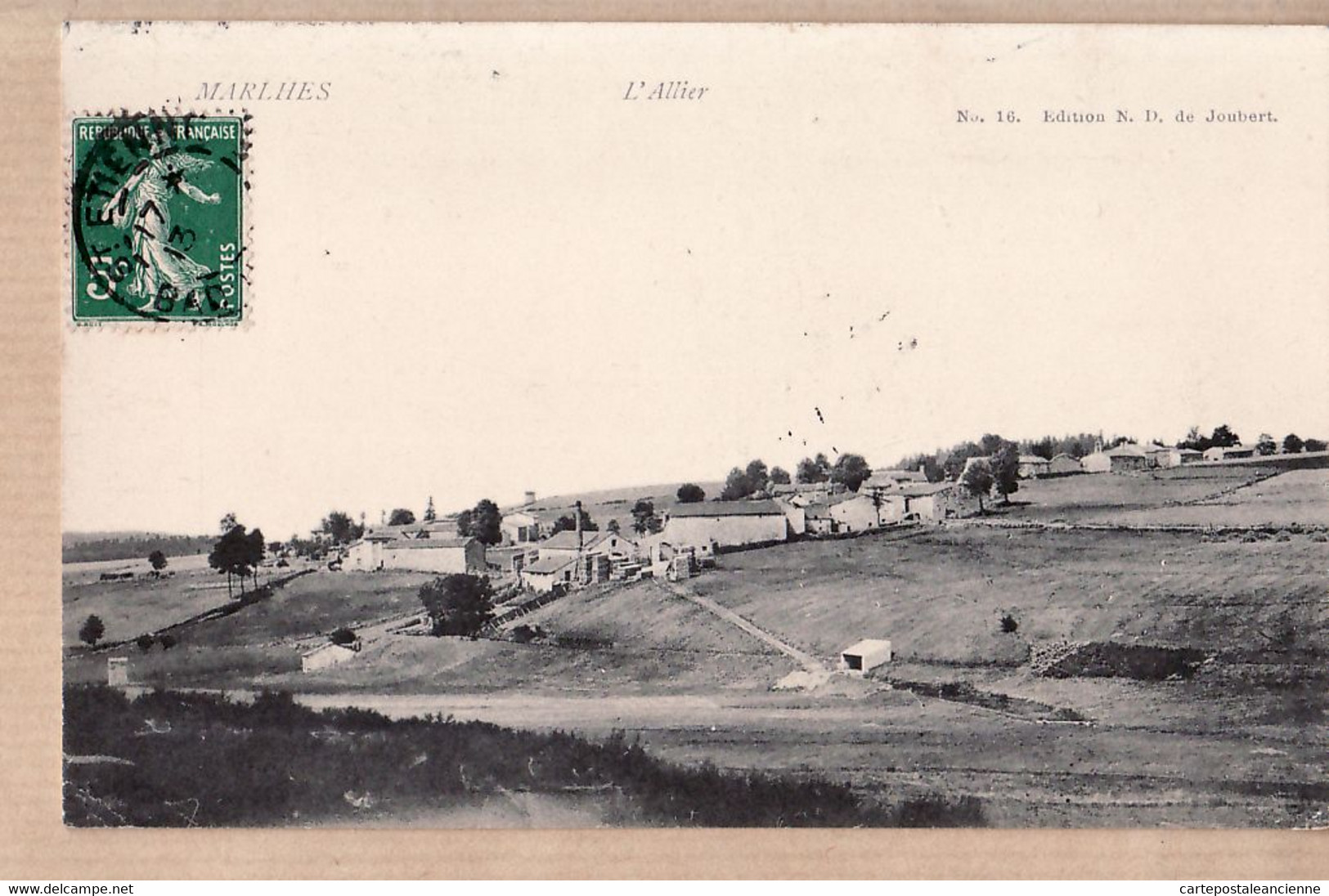 X42148 ♥️ Peu Commun MARLHES Loire Village L' ALLIER 1913 à Gabrielle AUGER 12 Rue Spinoza Nîmes -N.D JOUBERT 16 - Sonstige & Ohne Zuordnung