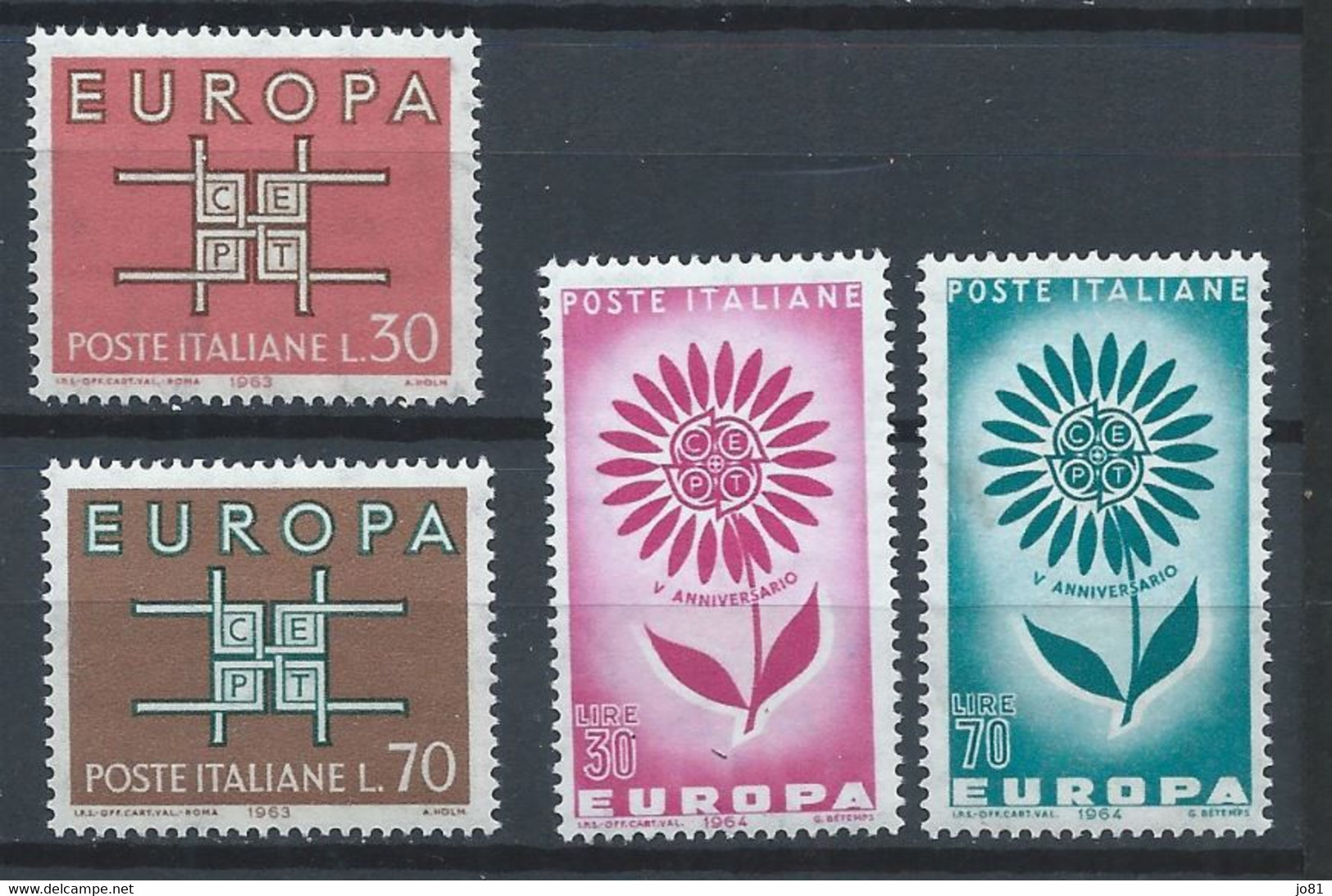 Italie YT 895-896 + 907-908 Neuf Sans Charnière - XX - MNH Europa 1963-1964 - 1961-70: Mint/hinged