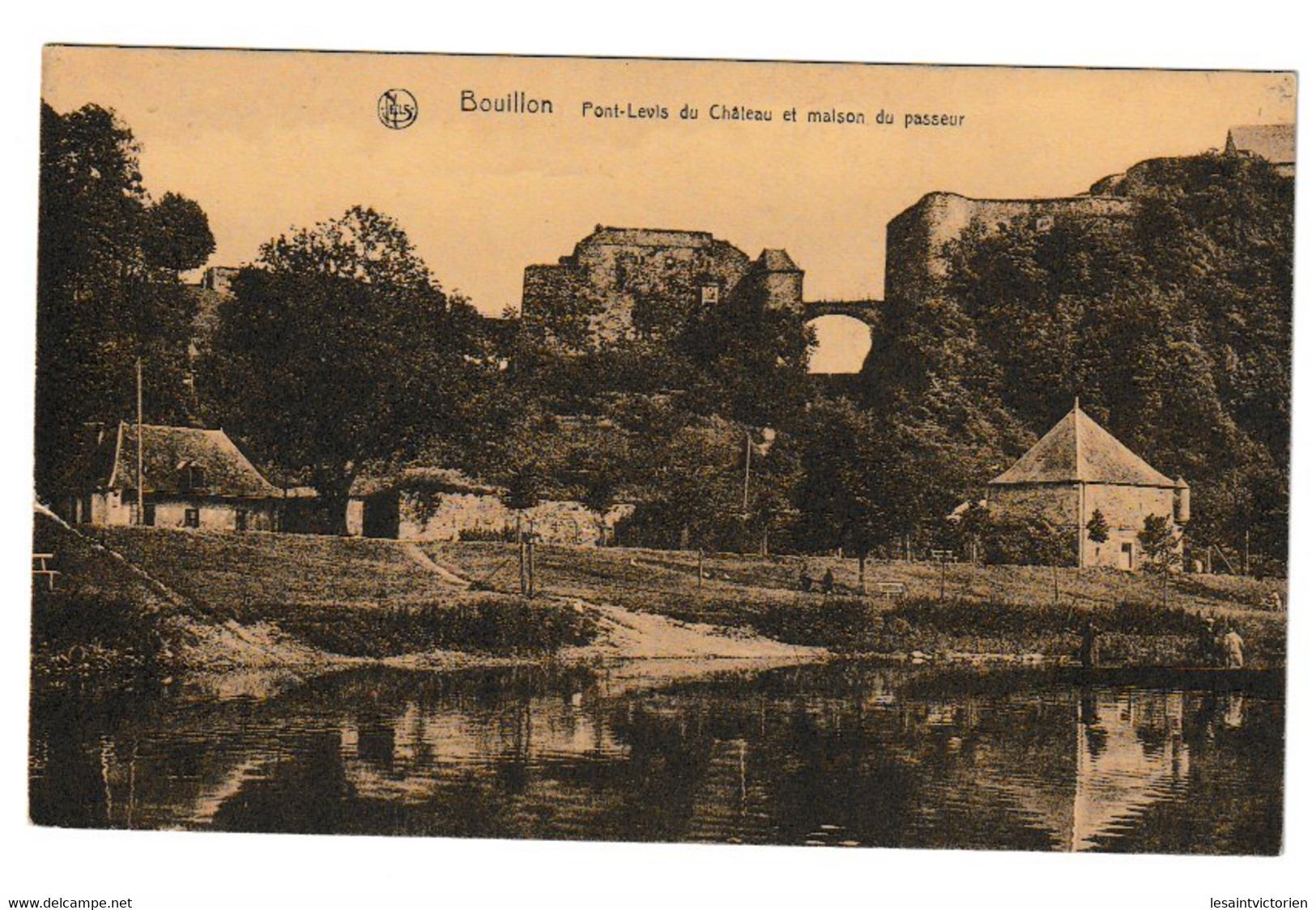 BOUILLON CHATEAU KASTEEL PONT LEVIS BASTION DE BOURGOGNE MAISON DU PASSEUR BARQUE - Bouillon