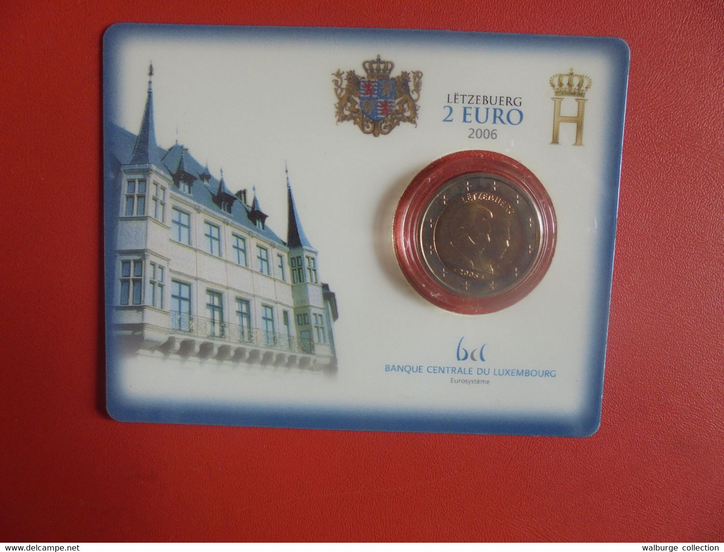 LUXEMBOURG 2 EURO 2006 En COIN-CARD EDITION LIMITEE (Tirage Au Dos) - Luxemburgo