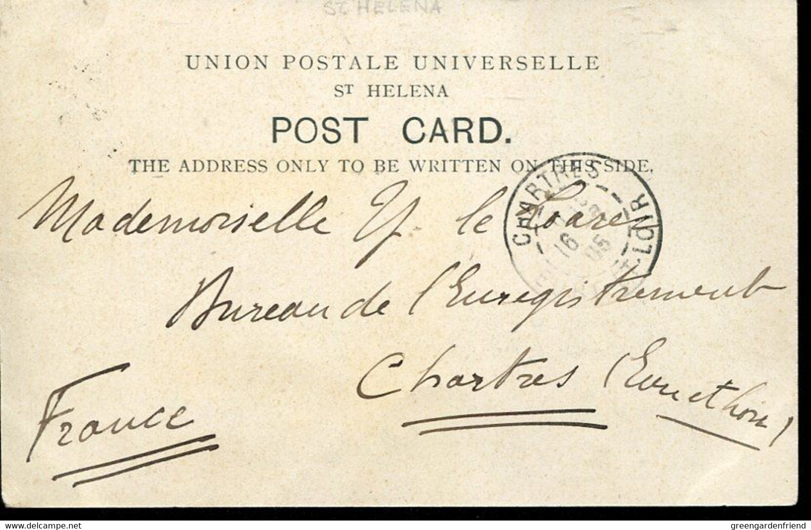 61875 St.helena Island,maximum 1905 Longwood The Whard,quay Of St.helena,circuled Card 1905,the Island Of Napoleon - Napoleone