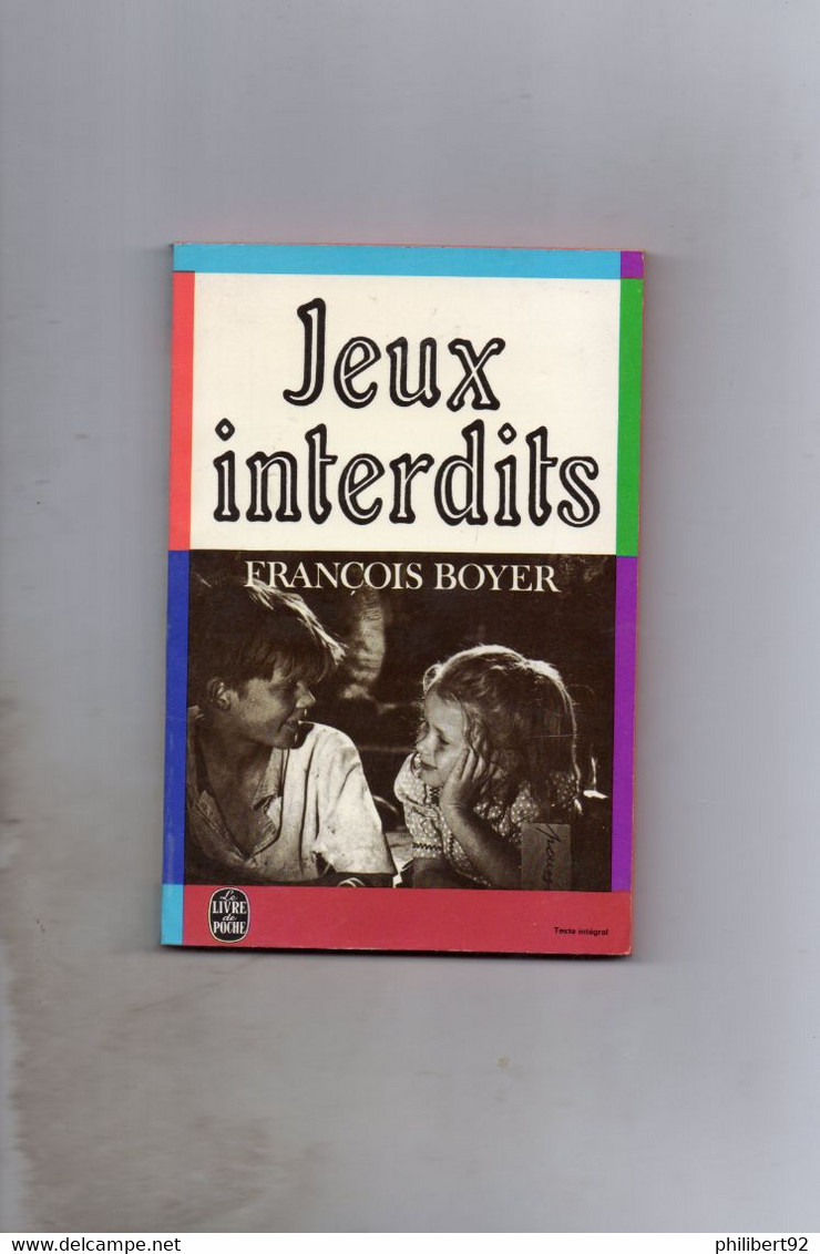 François  Boyer. Jeux Interdits. - Films