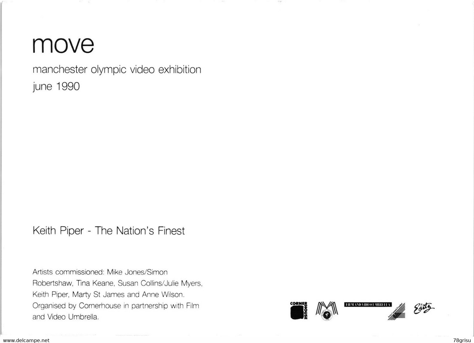 England Manchester 1996, Candidate City, Olympic British Bid, Flyer Move Video Exhibition, Support Driving The Dream - Estate 1996: Atlanta