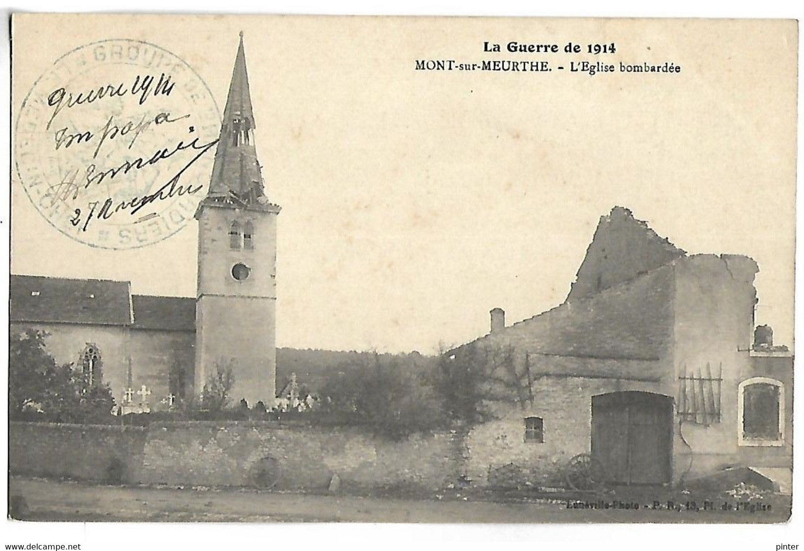 MONT SUR MEURTHE - L'Eglise Bombardée - Other & Unclassified