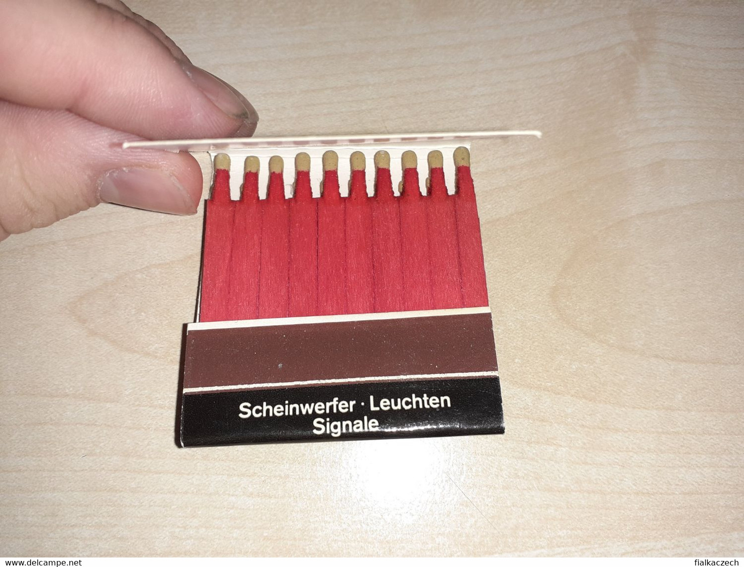 Old Matches, Match, Hella Lamps, Advertising Matches, Germany, Lippstadt, Westf. Metall Industrie KG Hueck Und Co - Advertising Items