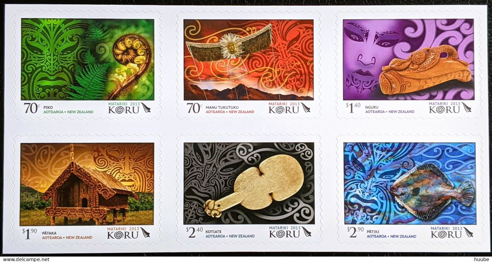 New Zealand, 2013, Mi 3015-3026, Matariki (Maori New Year) 2013, Sheet 6v Self Adhesive, MNH - Nuovi