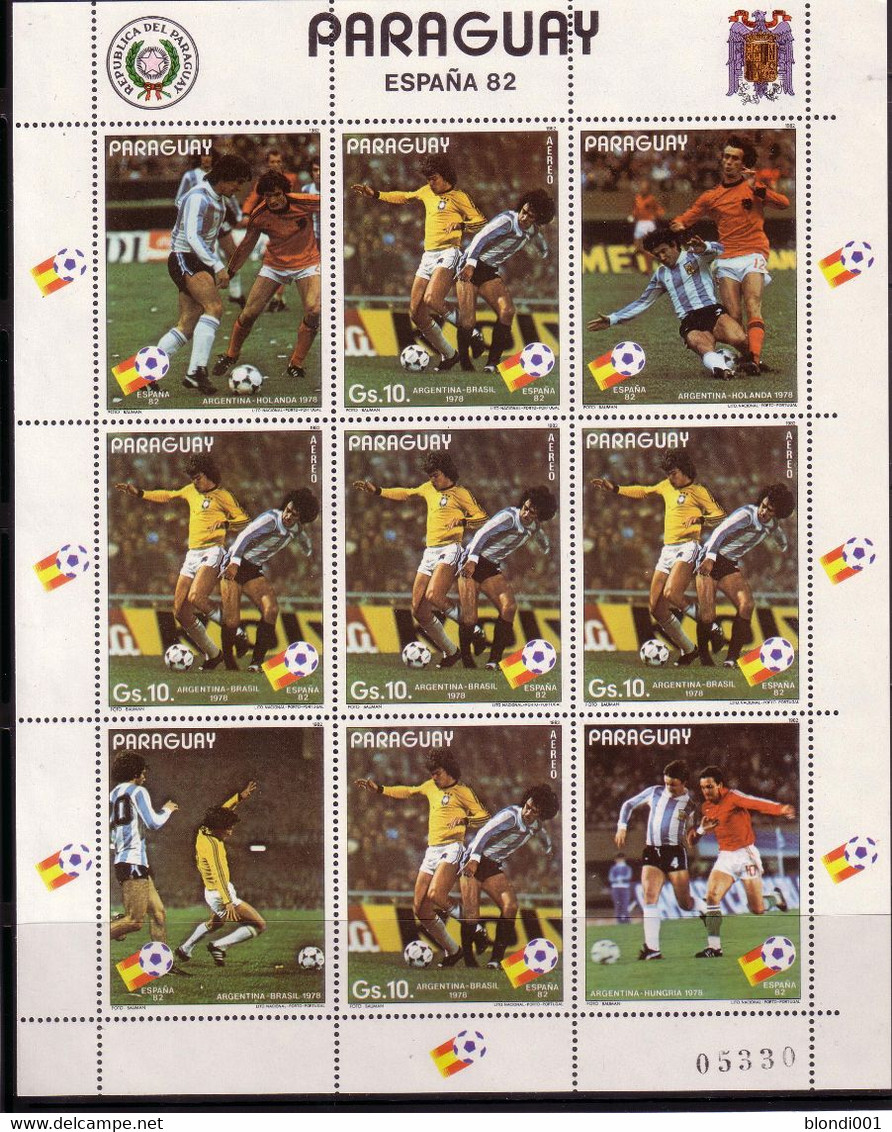 Soccer World Cup 1982 - PARAGUAY - Sheet MNH - 1982 – Espagne