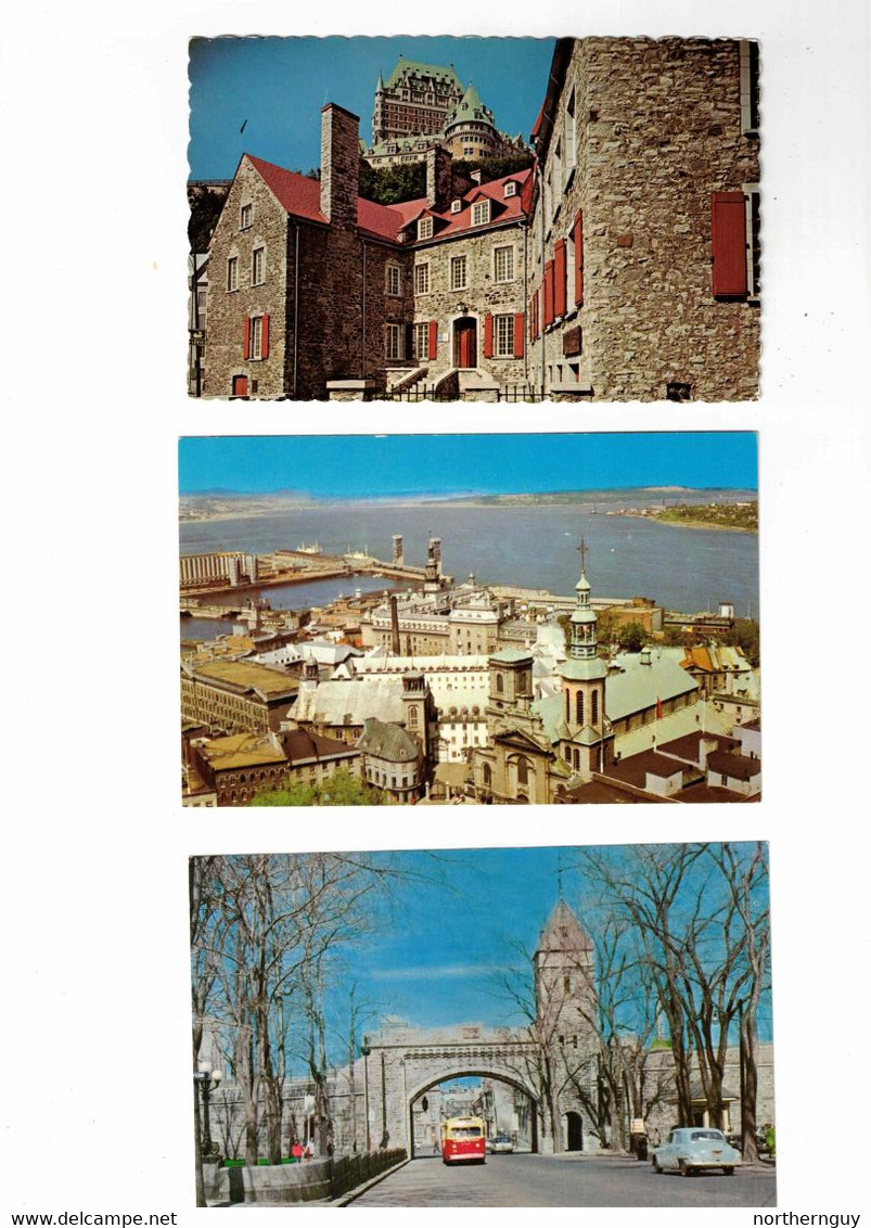 30 Different, QUEBEC CITY, Quebec, Canada Postcards.  1 UB, 1 Pre-1920, 3 WB, 23 Chrome, 2 Fold-out - Québec - La Cité