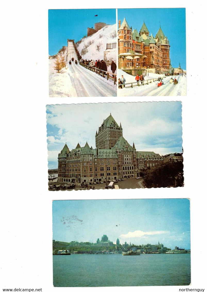 30 Different, QUEBEC CITY, Quebec, Canada Postcards.  1 UB, 1 Pre-1920, 3 WB, 23 Chrome, 2 Fold-out