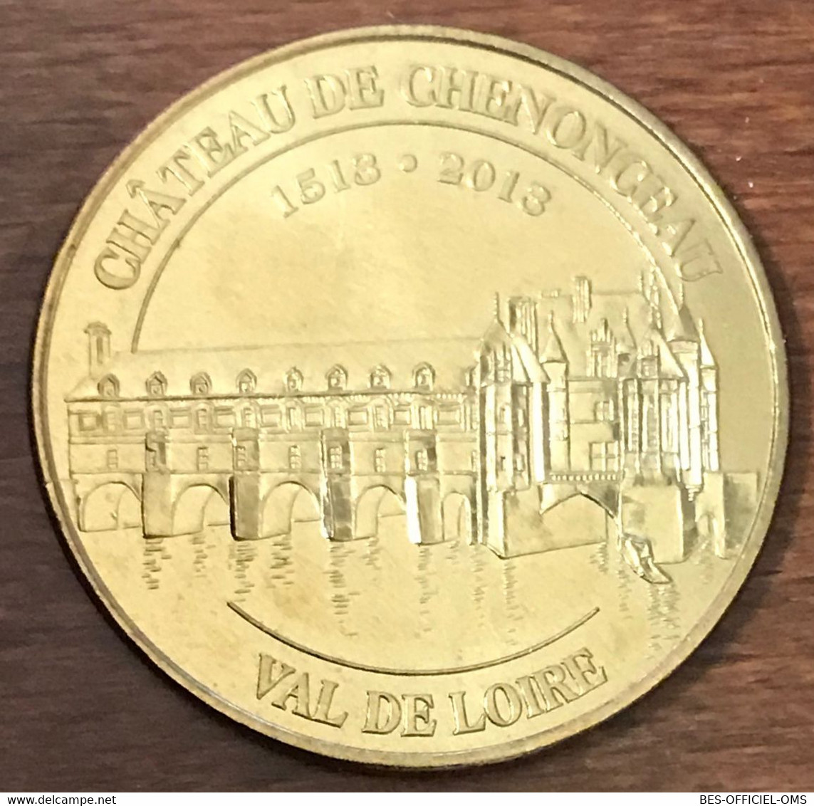 37 CHÂTEAU DE CHENONCEAU 1513 - 2013 MDP 2013 MEDAILLE SOUVENIR MONNAIE DE PARIS JETON TOURISTIQUE MEDALS COINS TOKENS - 2013