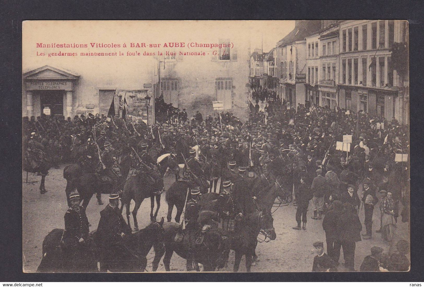 CPA [10] Aube > Bar-sur-Aube Non Circulé Révolte Des Vignerons événements Viticoles 1911 - Bar-sur-Aube