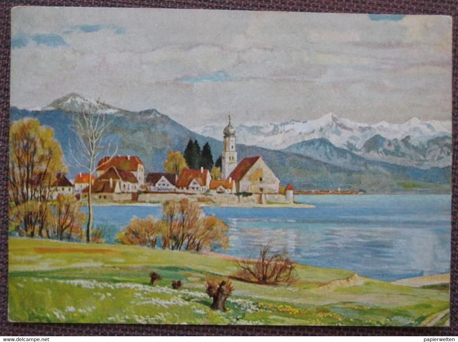 Wasserburg Am Bodensee (Lindau (Bodensee))  - Künstlerkarte (Albert Kunze) - Wasserburg (Bodensee)