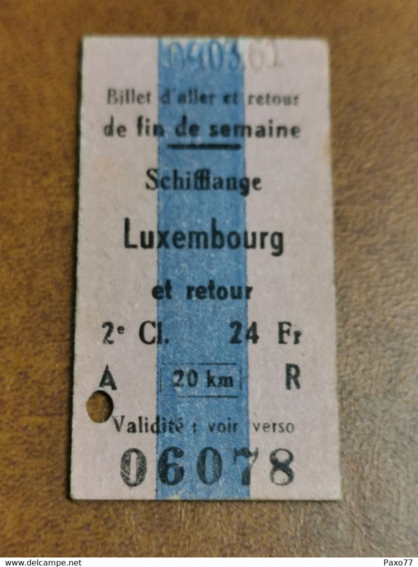 Luxembourg, Ligne Schifflange Luxembourg 1971 - Europa