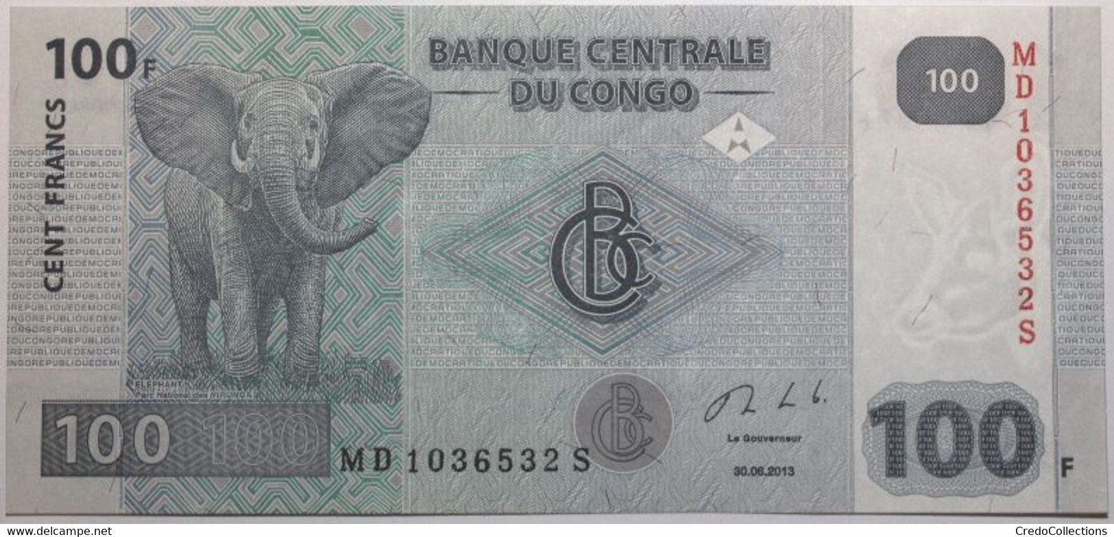 Congo (RD) - 100 Francs - 2013 - PICK 98b - NEUF - Democratic Republic Of The Congo & Zaire