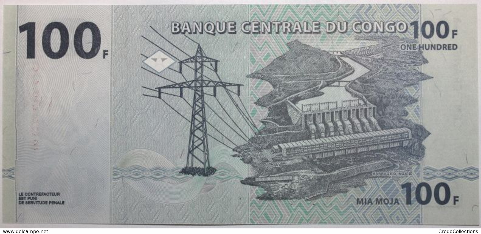Congo (RD) - 100 Francs - 2013 - PICK 98b - NEUF - Democratic Republic Of The Congo & Zaire