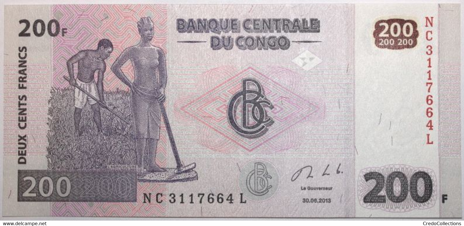 Congo (RD) - 200 Francs - 2013 - PICK 99b - NEUF - Democratic Republic Of The Congo & Zaire