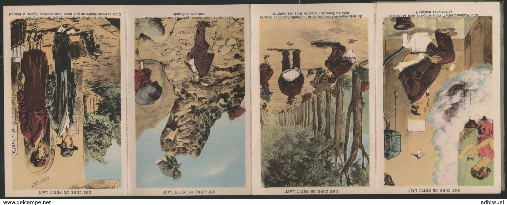 Les Effets D'une Cure De Petit Lait Dans Les Monts D'AUBRAC, Carnet Complet De 10 Cartes Humoristiques En Couleur - Sonstige & Ohne Zuordnung