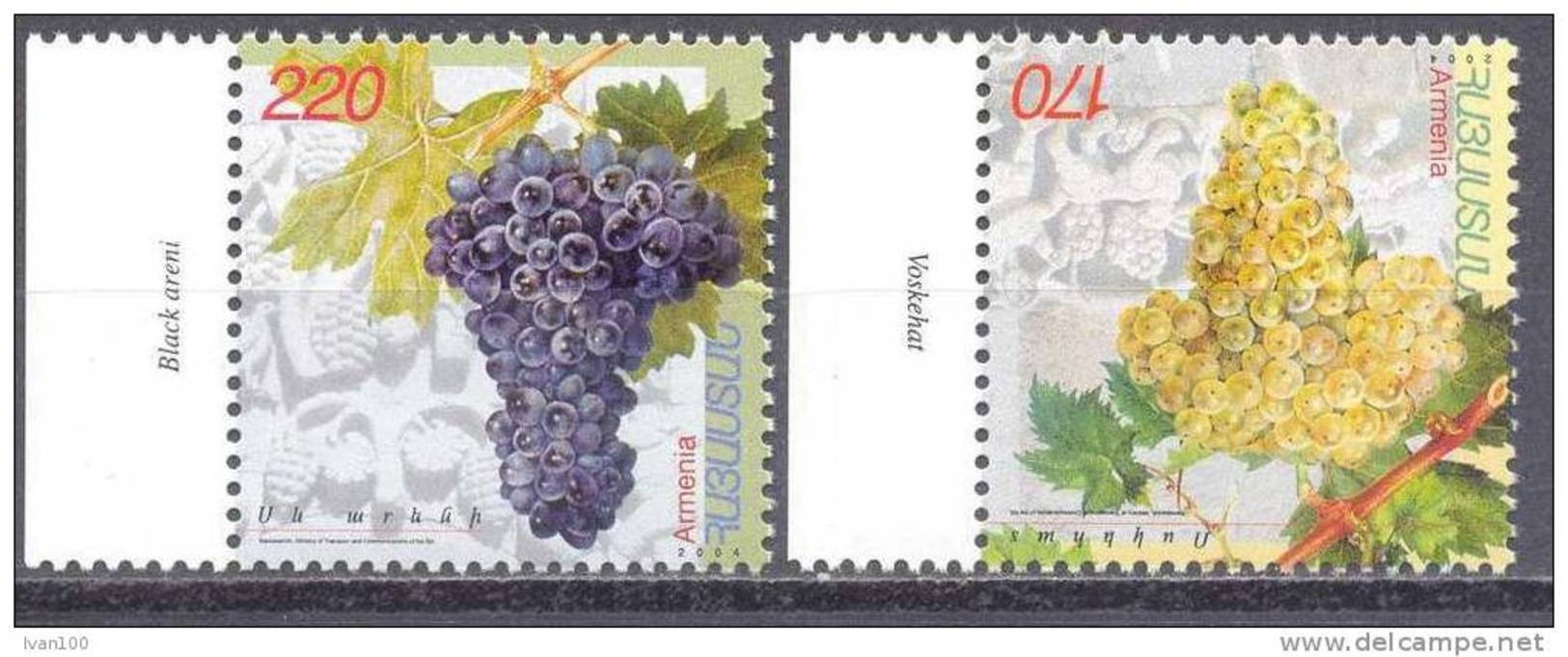 2004.  Armenia, Grapes, 2v, Mint/** - Armenien