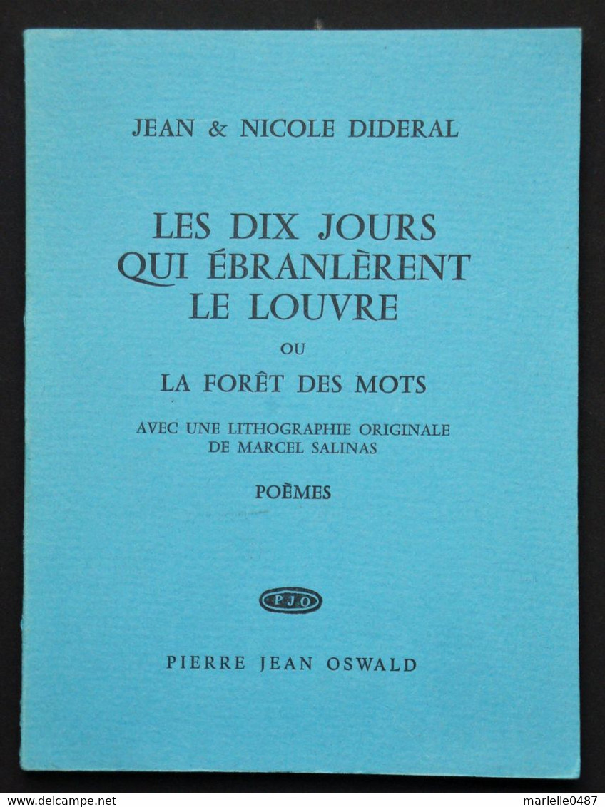 Les Dix Jours Qui ébranlèrent Le Louvre. Lithographie Originale De Marcel Salinas. - Auteurs Français