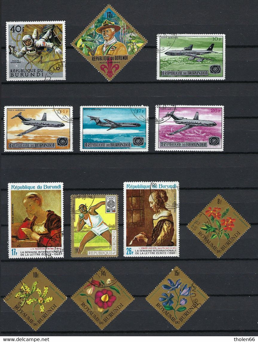 Burundi Small Lot Stamps - Used (º) (Lot 2015) - Collections