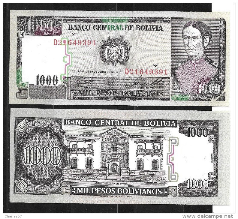 Bolivie :1000 Pesos Bolivianos 1982 (pas Circulé) Neuf - Bolivia