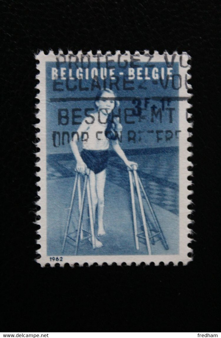 1962,BELGIQUE Y&T NO 1229 3f+1f BLEU..(Au Profit D'institutions Pour Enfants Handicapés-Polyomyélitique ). - Andere & Zonder Classificatie