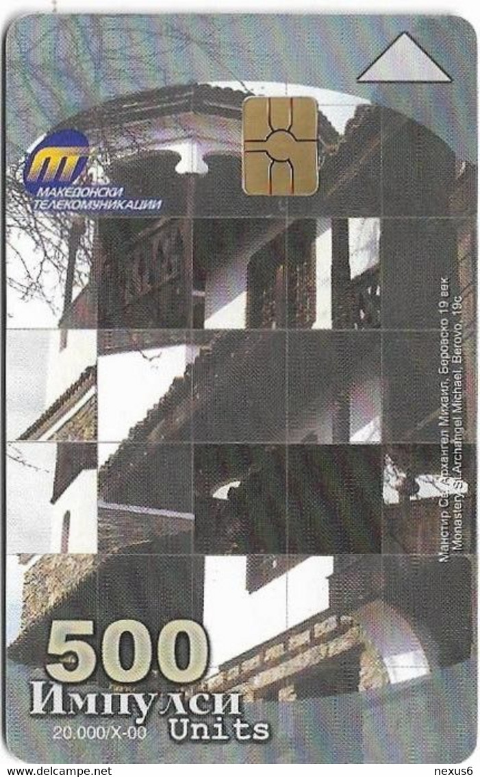 Macedonia - MT - Church Of St. Archangel Mihael, Gem5 Red, 500U, 20.000ex, Used - Macedonia Del Nord