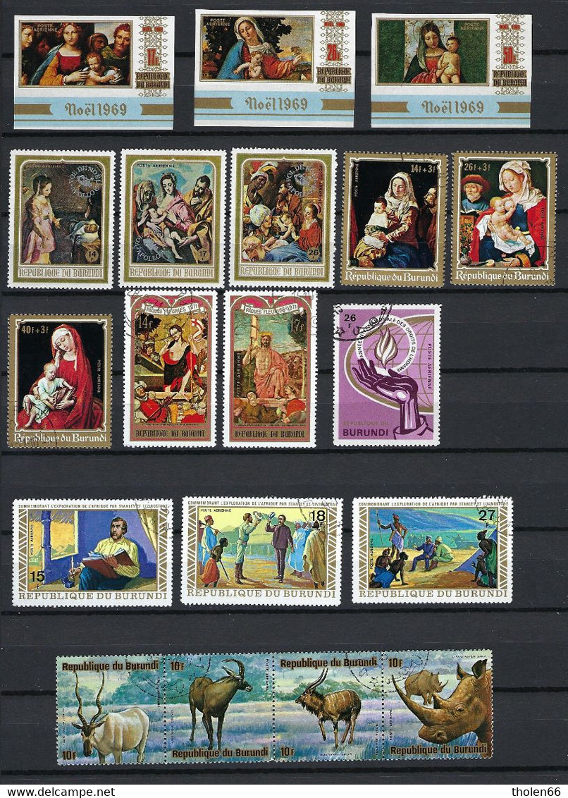 Burundi Small Lot Stamps - Used (º) (Lot 2017) - Colecciones