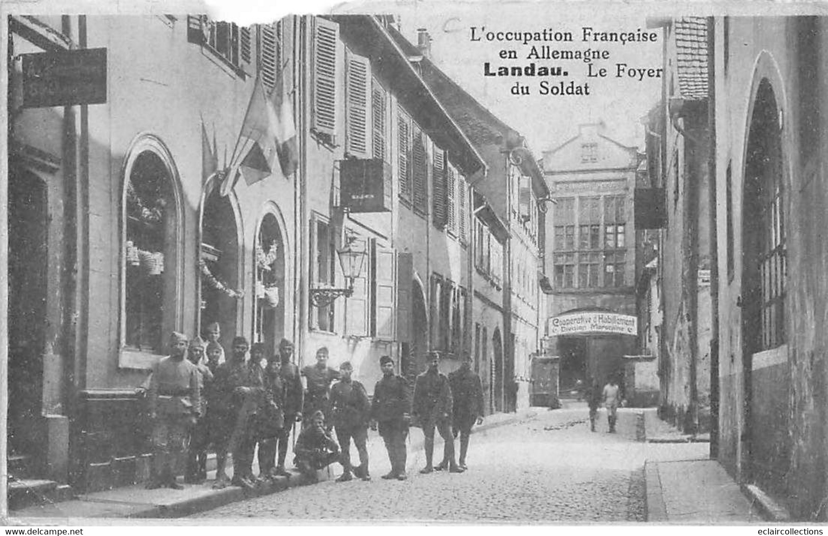 Thème. Militaria:  Occupation Française . Landau Rhénanie -  Déchirure   (voir Scan) - Otros & Sin Clasificación