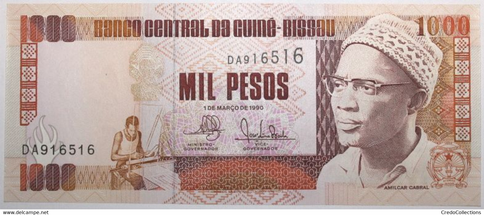 Guinée-Bissau - 1000 Pesos - 1990 - PICK 13a - NEUF - Guinea–Bissau