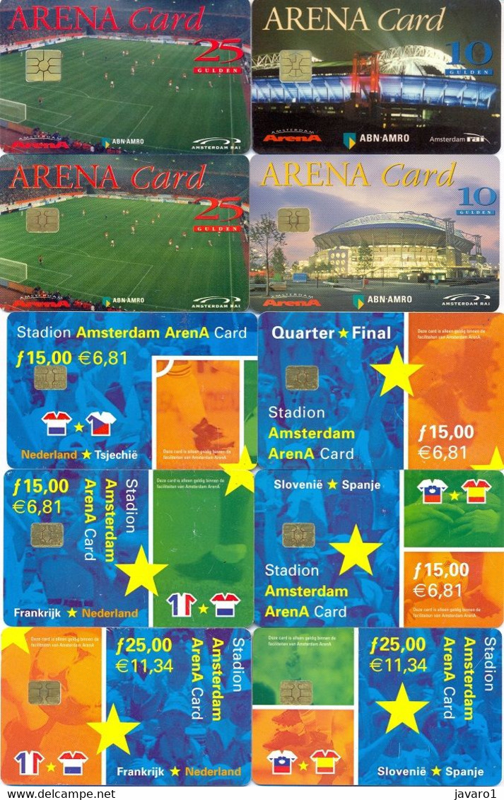 ARENA CARD :  FOOTBALL 10 Cards - Te Identificeren