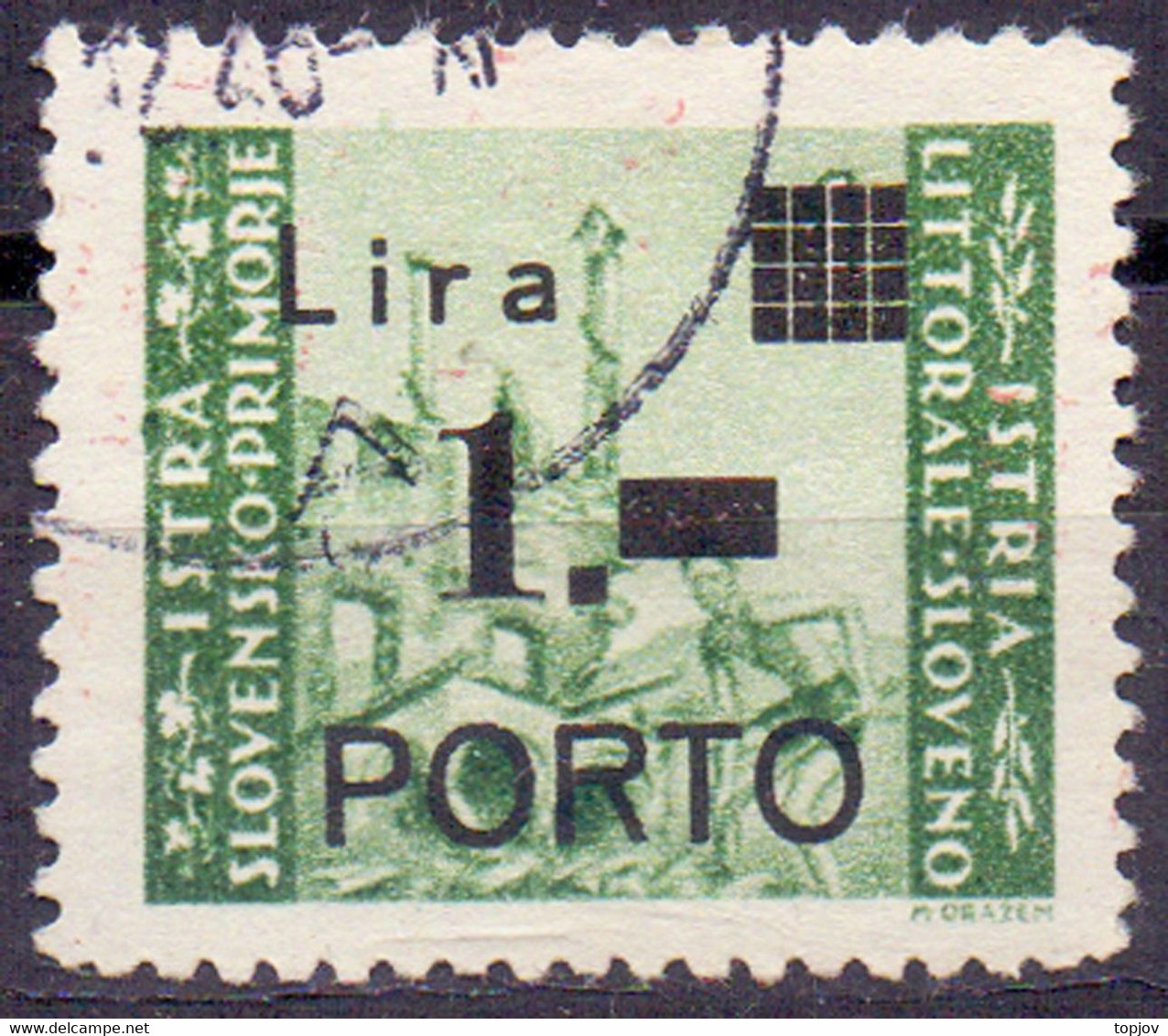 SLOVENIA - TRIESTE - ZONE B - PORTO Sa. 8b - Used - 1946 - Usados