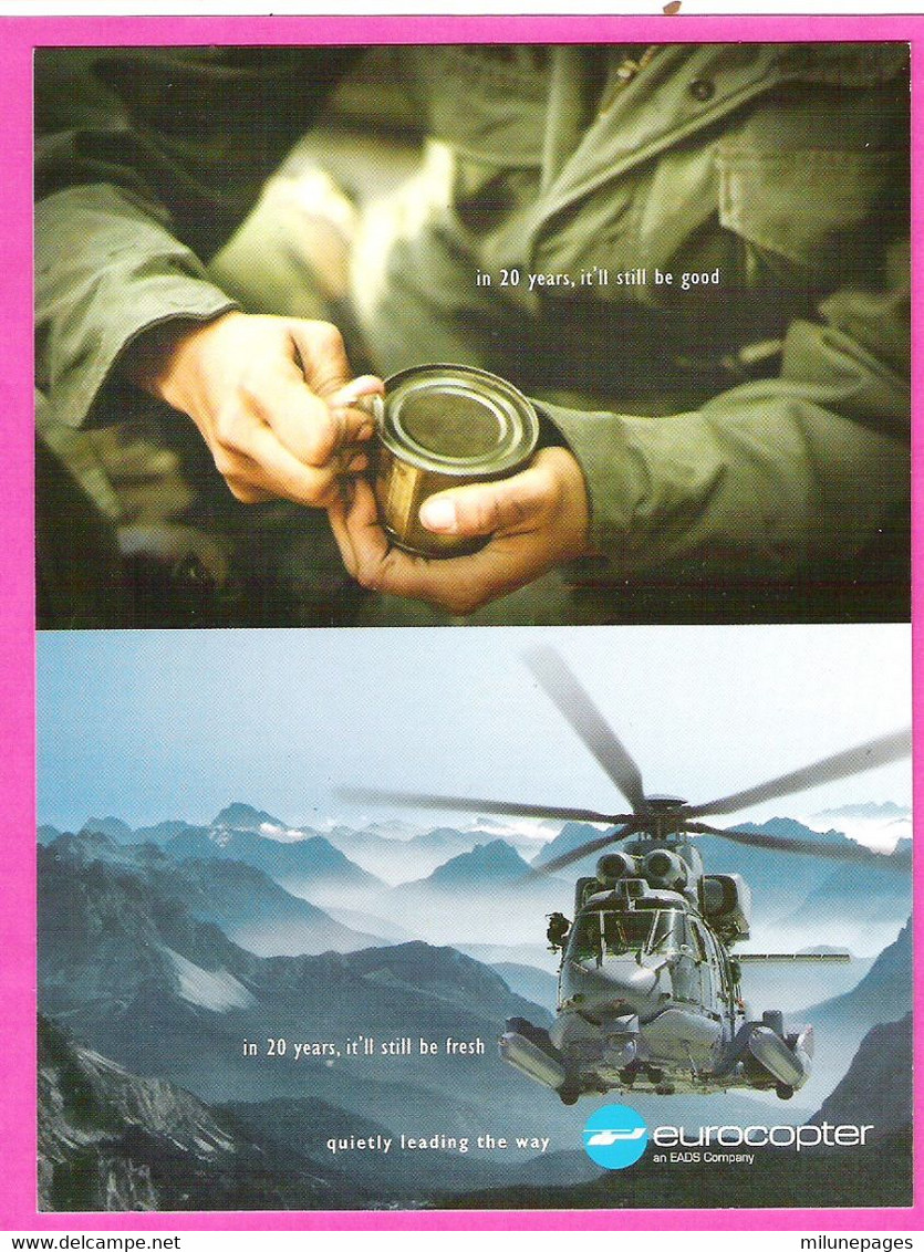 Carte Promotionnelle Hélicoptère De Combat EUROCOPTER EC725 Caracal - Helicopters