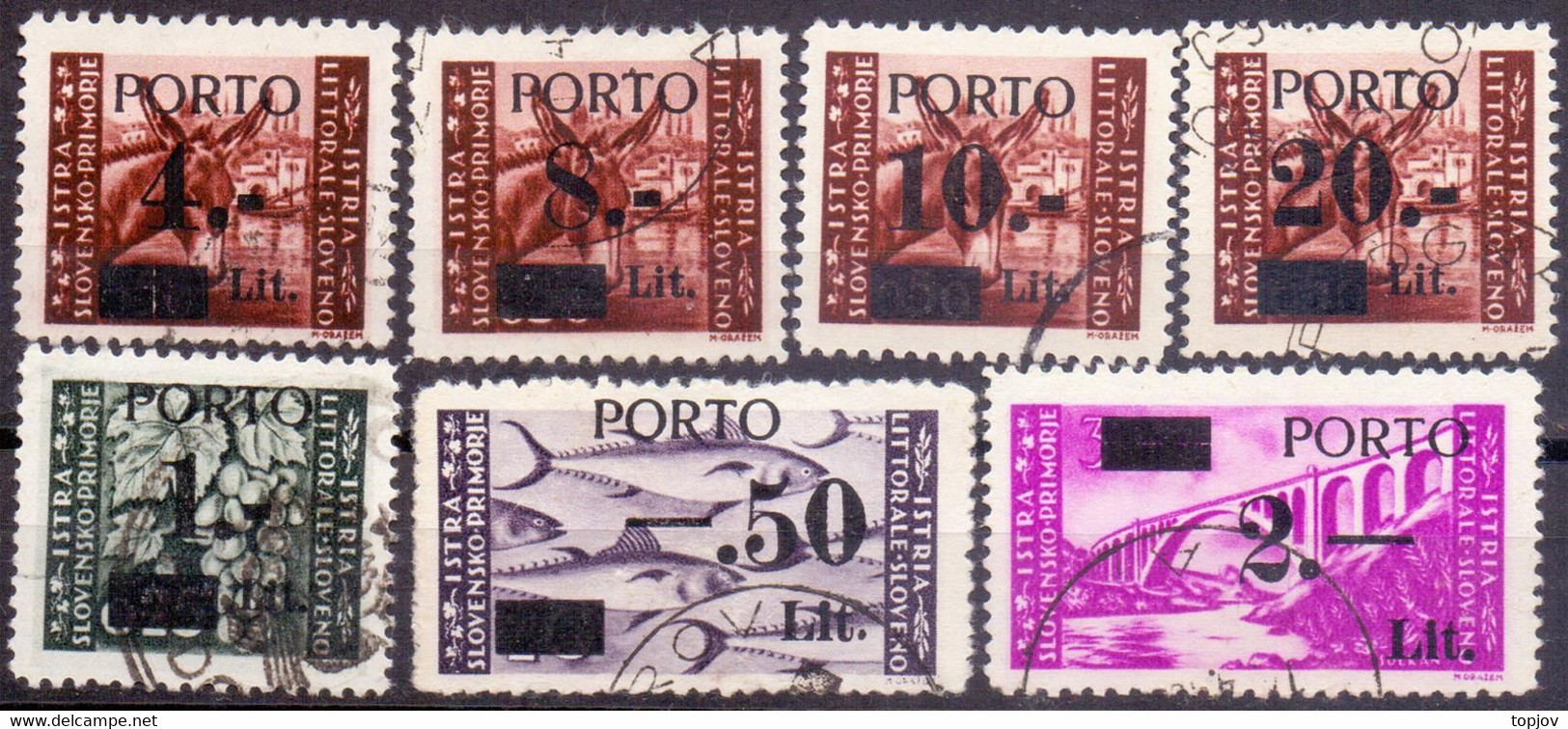 SLOVENIA - TRIESTE - ZONE B - PORTO Sa. 1/7AIII - Used - 1946 - Impuestos