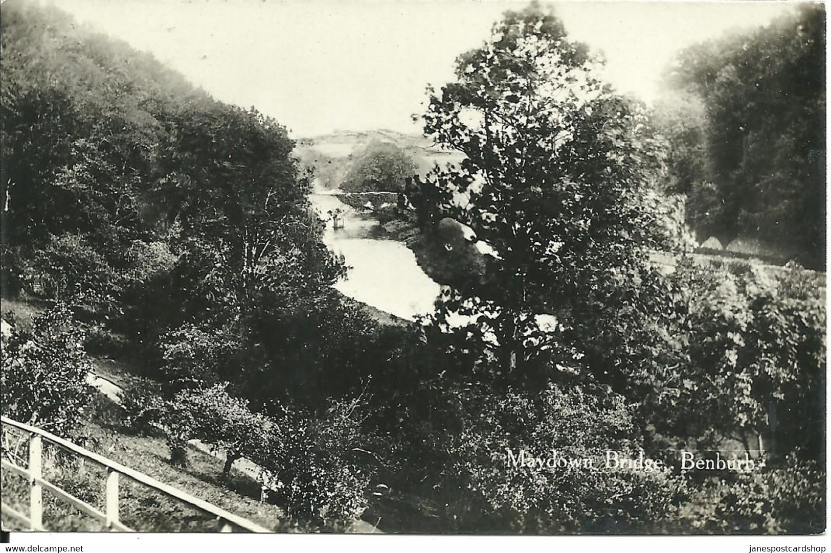 REAL PHOTOGRAPHIC POSTCARD - MAYDOWN BRIDGE - BENBURB  - COUNTY ARMAGH - NORTHERN IRELAND - Armagh