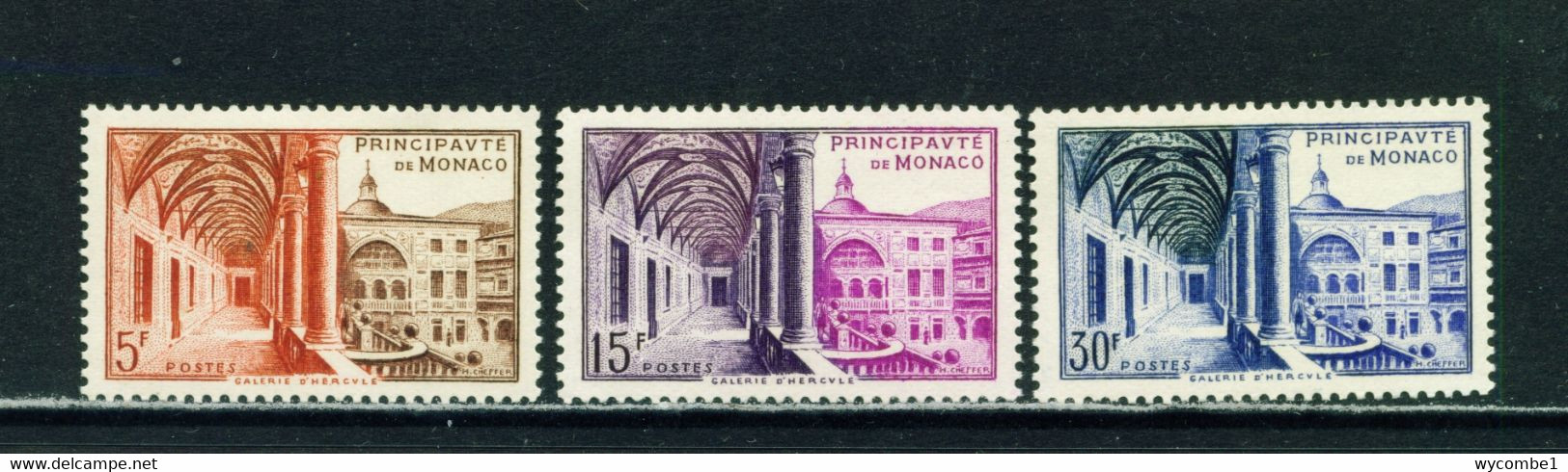 MONACO  -  1952 Postal Museum Set Never Hinged Mint - Unused Stamps