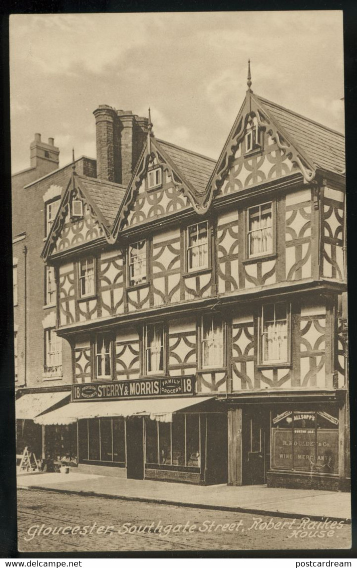GLOUCESTER UK Southgate Street Robert Raikes House Photo Postcard - Gloucester