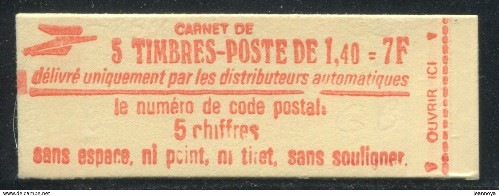 FRANCE - CARNET N° 2102 -C 1  -  * *  - CD DU 6.  29/8/80 - COMPLET FERME & LUXE - Other & Unclassified