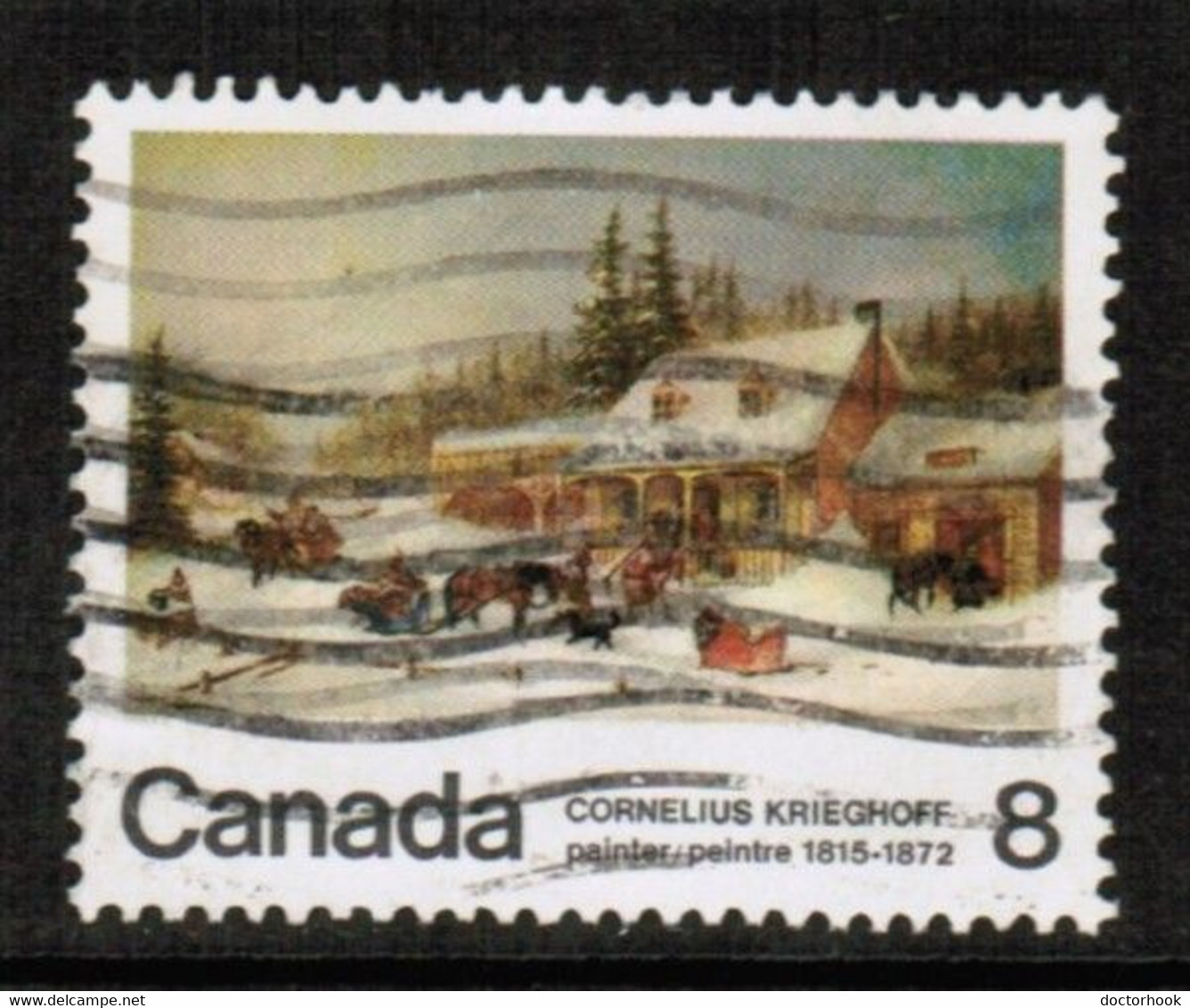 CANADA   Scott  # 610i VF USED (STAMP SCAN #745) - Variétés Et Curiosités