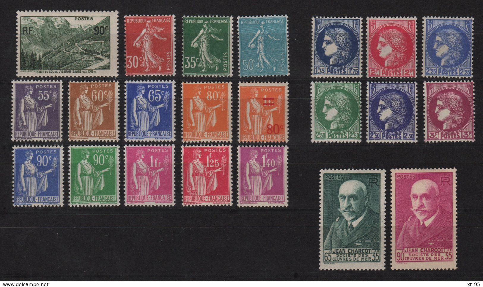 N°358 à 377A - ** Neufs Sans Charniere - Cote +100€ - Unused Stamps