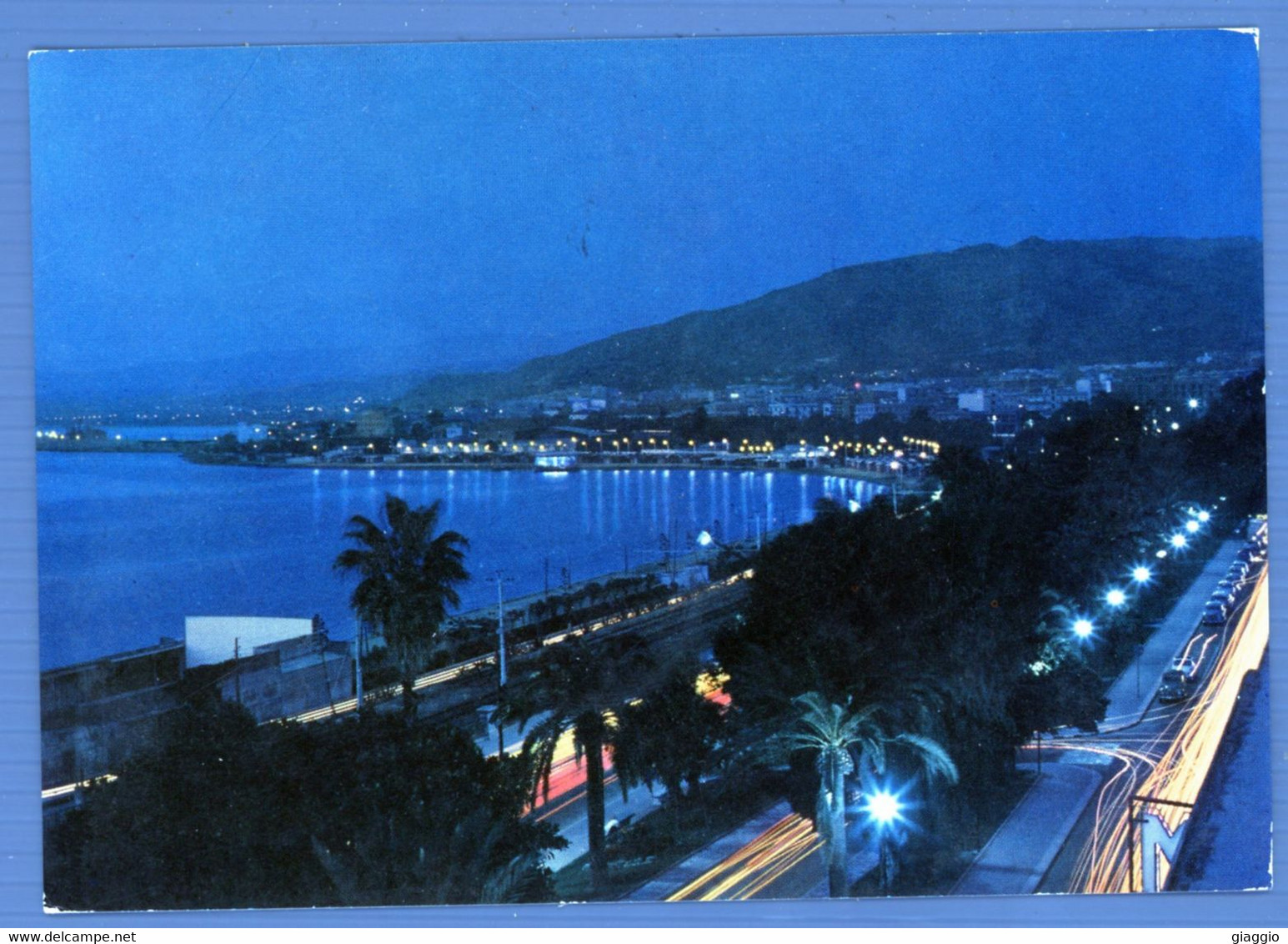 °°° Cartolina - Reggio Calabria Notturno Sul Lungomare Viaggiata (l) °°° - Reggio Calabria