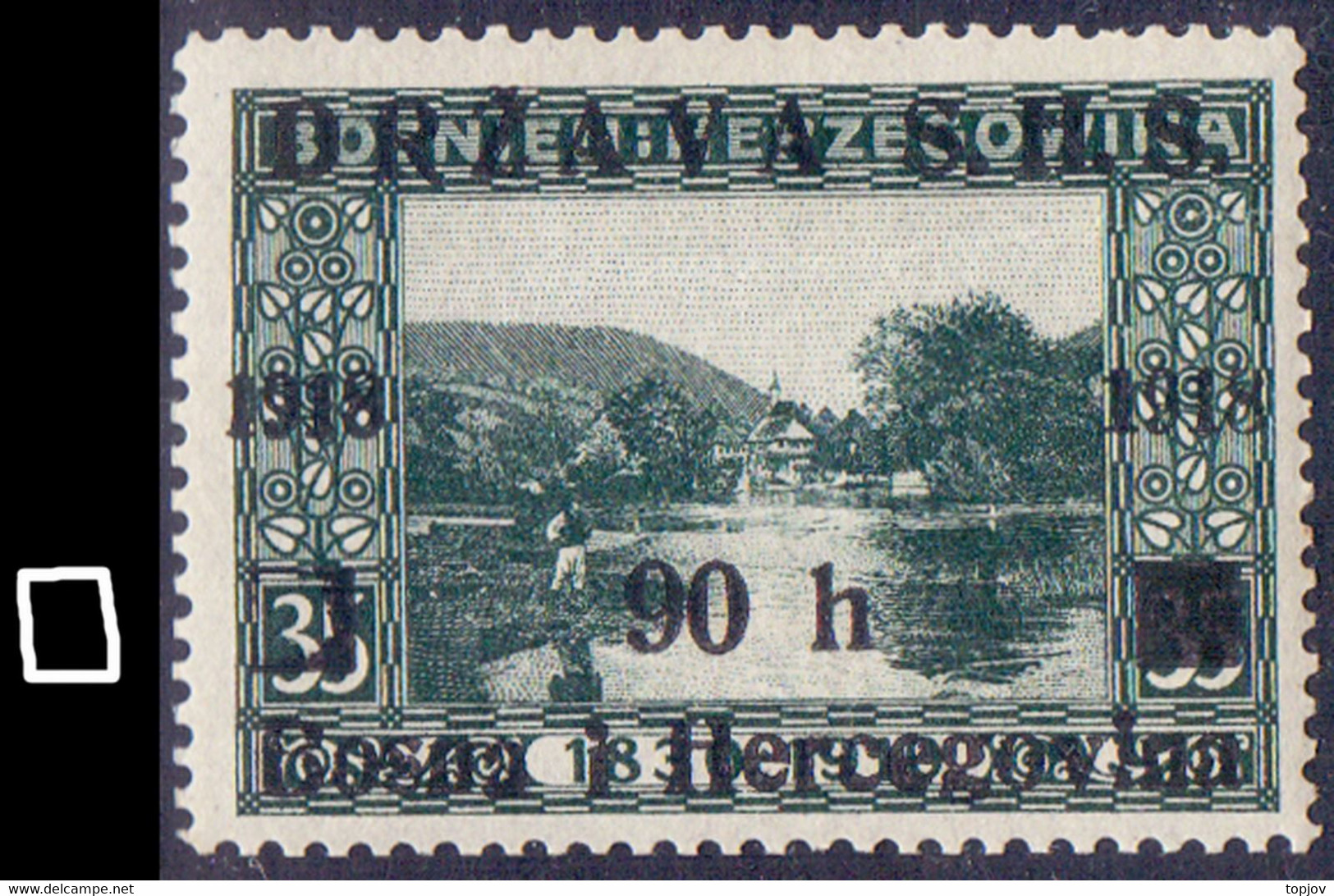 YUGOSLAVIA - SHS BOSNIA - ERROR  OVPT.  - Mi. 12 - *MLH - 1919 - Andere & Zonder Classificatie