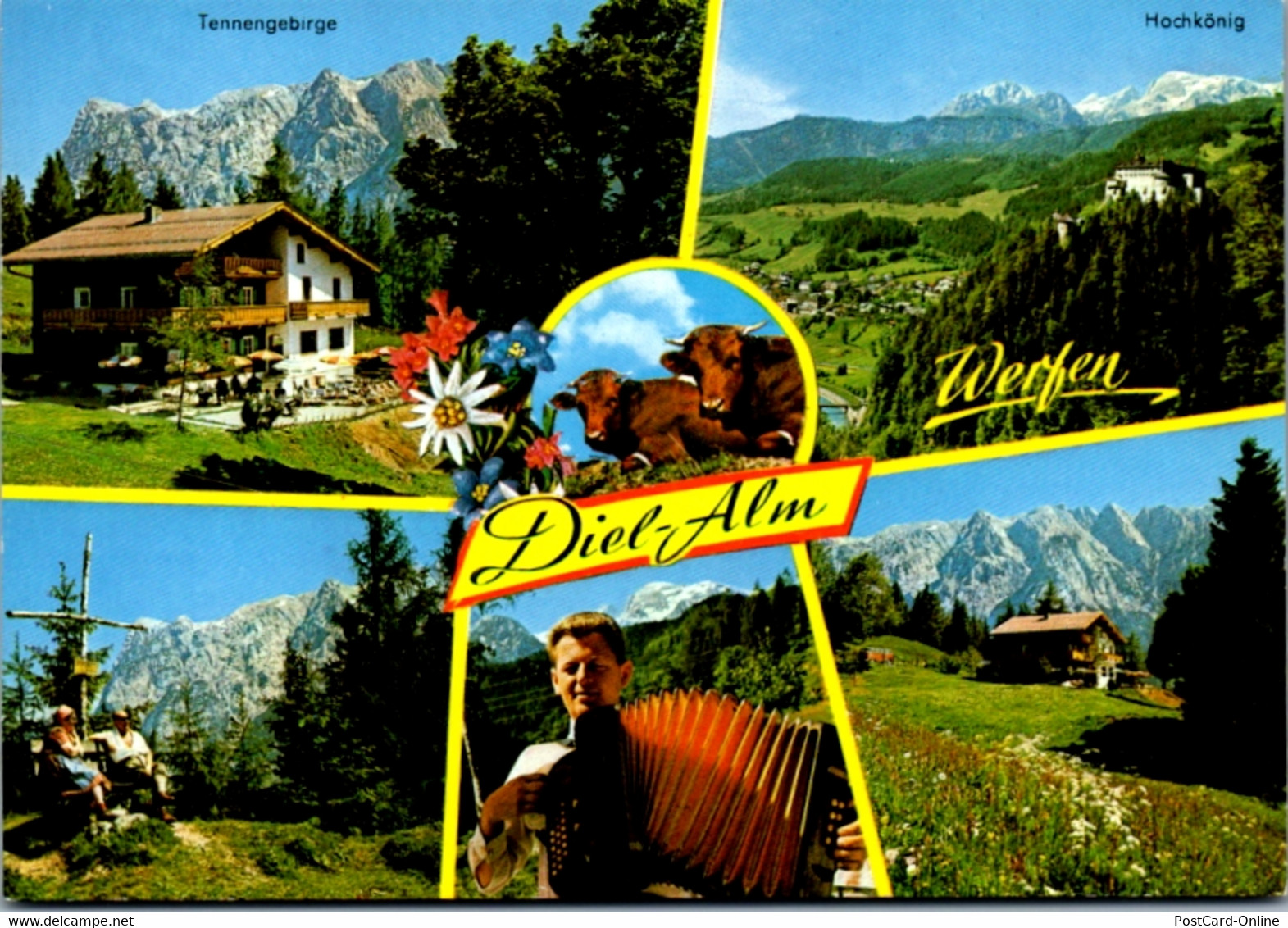 4552 - Salzburg - Werfen , Dielalm Mit Tennengebirge , Hochkönig - Nicht Gelaufen - Werfen