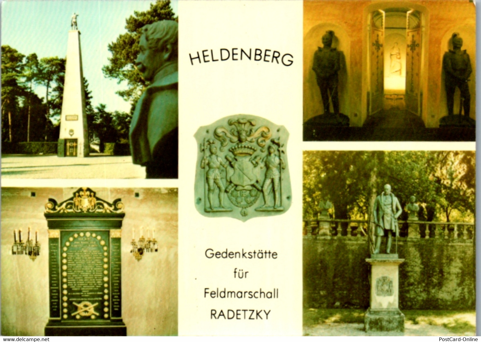 4666 - Niederösterreich - Klein Wetzdorf , Heldenberg , Gedenkstätte Feldmarschall Radetzky , Mausoleum , Obelisk , Gruf - Hollabrunn