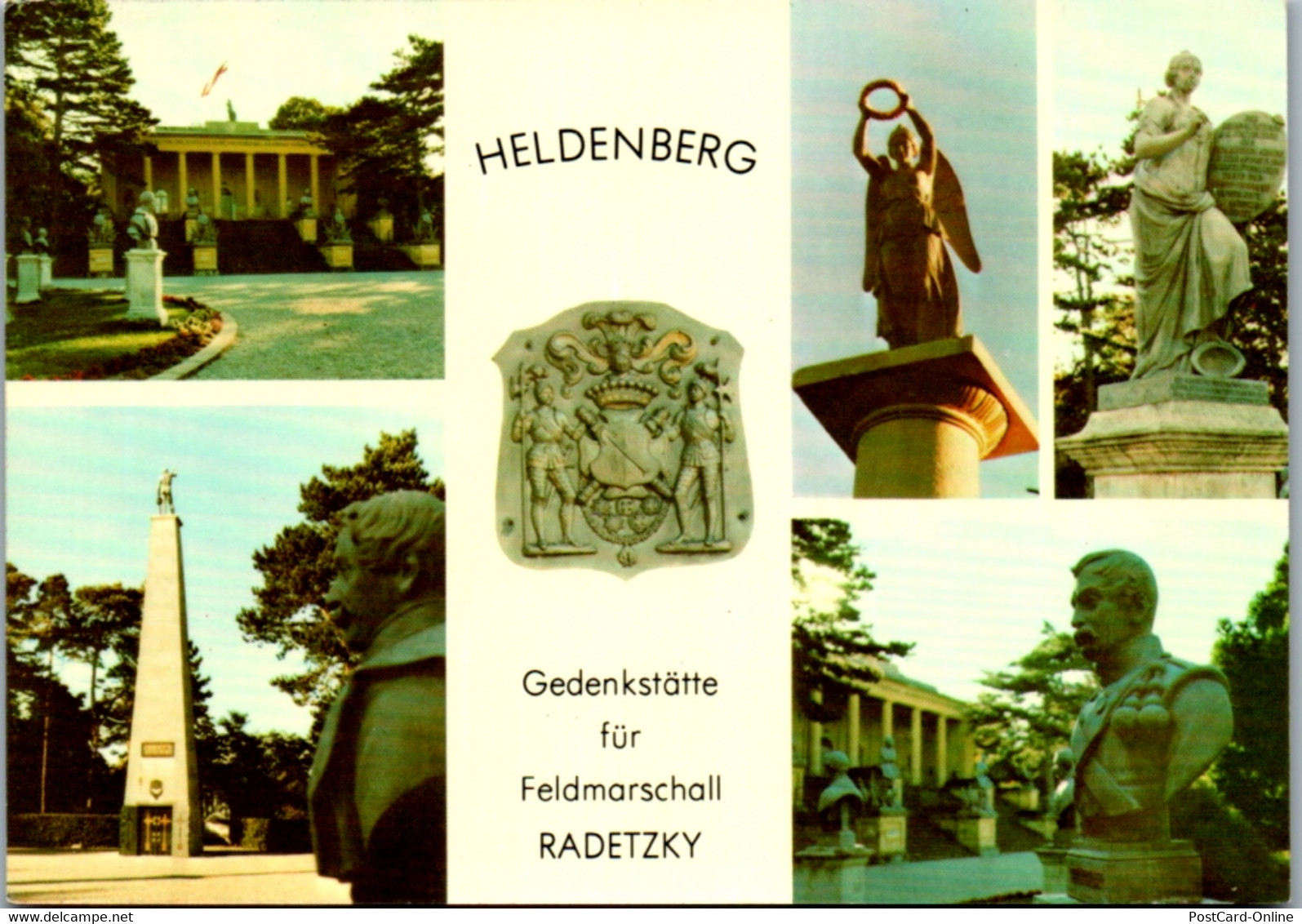 4667 - Niederösterreich - Klein Wetzdorf , Heldenberg , Gedenkstätte Feldmarschall Radetzky , Säulenhaus , Mausoleum , S - Hollabrunn